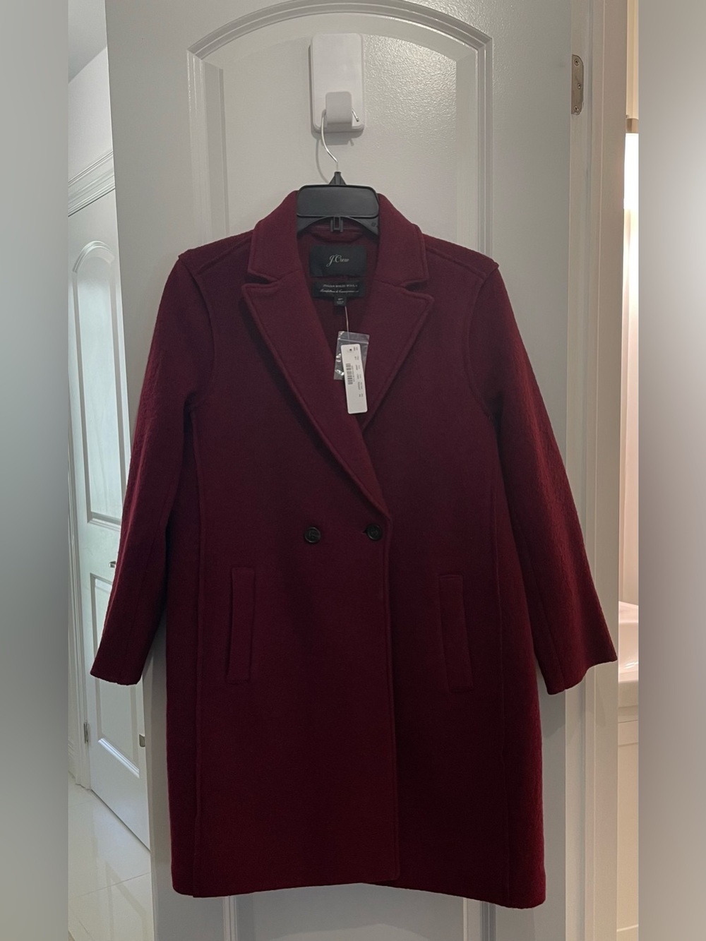 NWT J Crew Petie Daphne Topcoat in Italian Boiled Wool